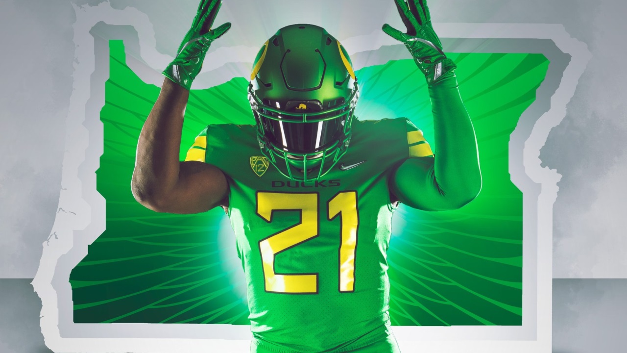 oregon ducks green jersey